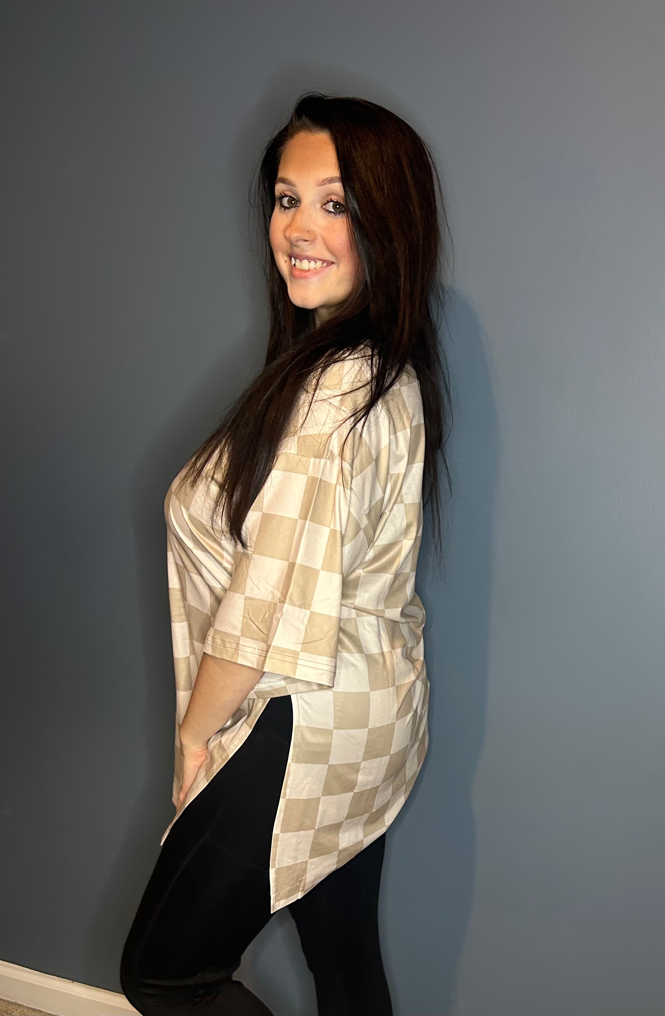 Checkered Charm Top