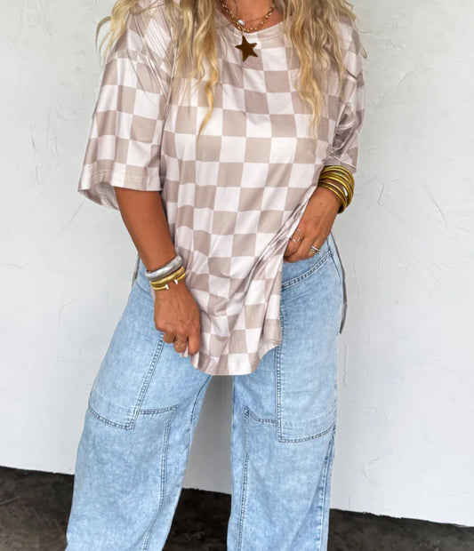 Checkered Charm Top